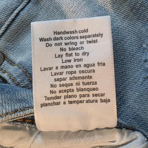 Judy Blue Distressed Blue Jeans Boyfriend Destroyed Light Wash 15 32 14 Ankle - Picture 16 of 16